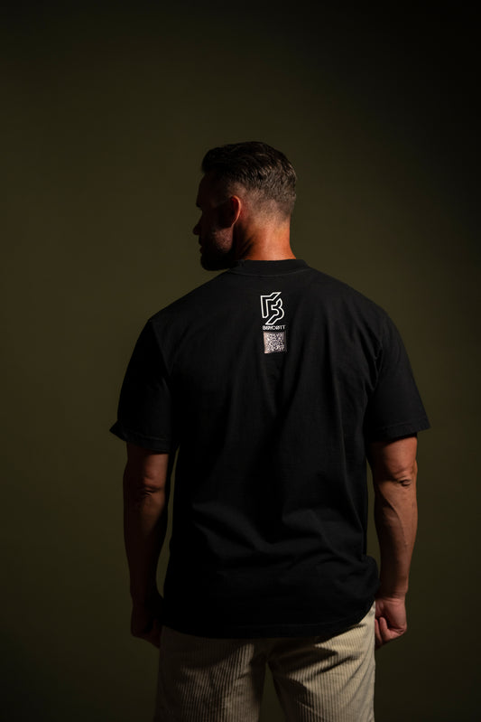 BLVCK LVBEL T-SHIRT | MIDNIGHT BLACK